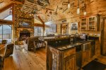 Wood burning Fireplace